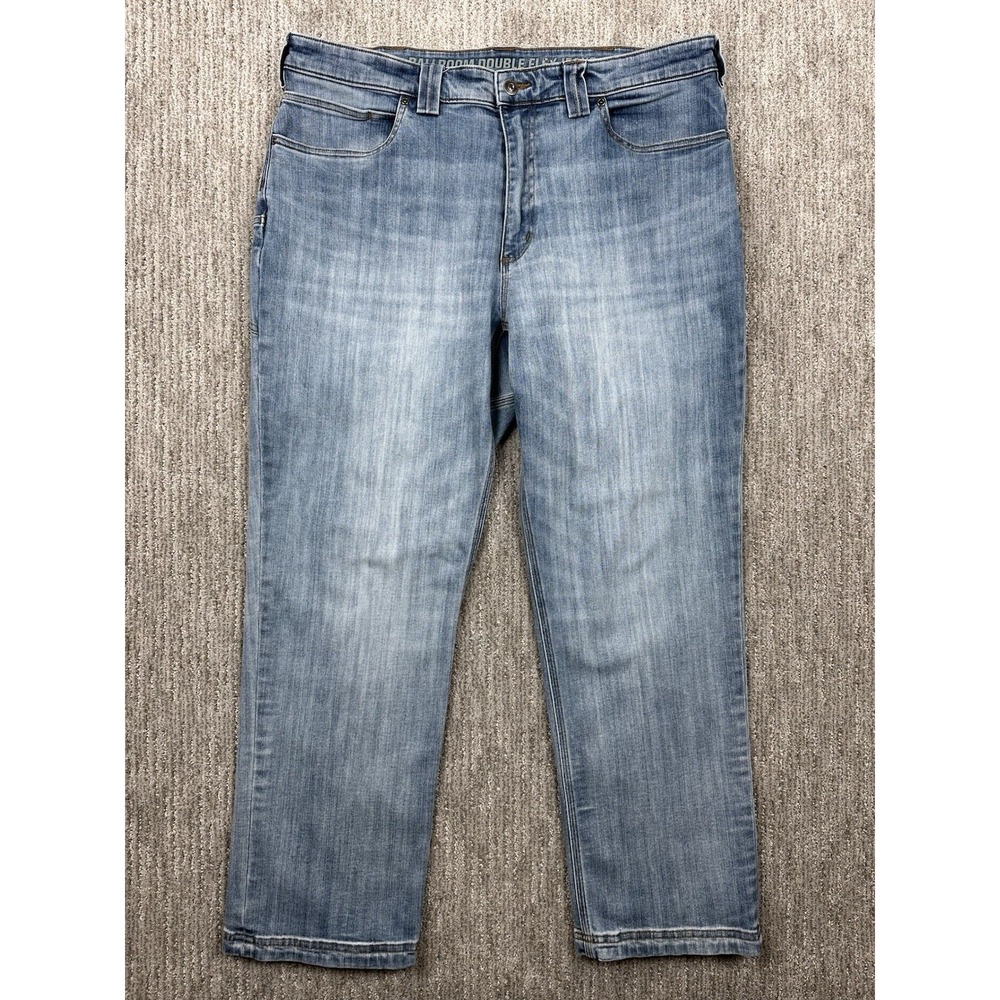 Duluth Trading Co Ballroom Double Flex Jeans Men's 38x30 Medium Wash Workwear